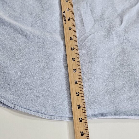 American Eagle Shirt Mens L Blue Collared Button Down LS Cotton Western Preppy - Picture 7 of 16